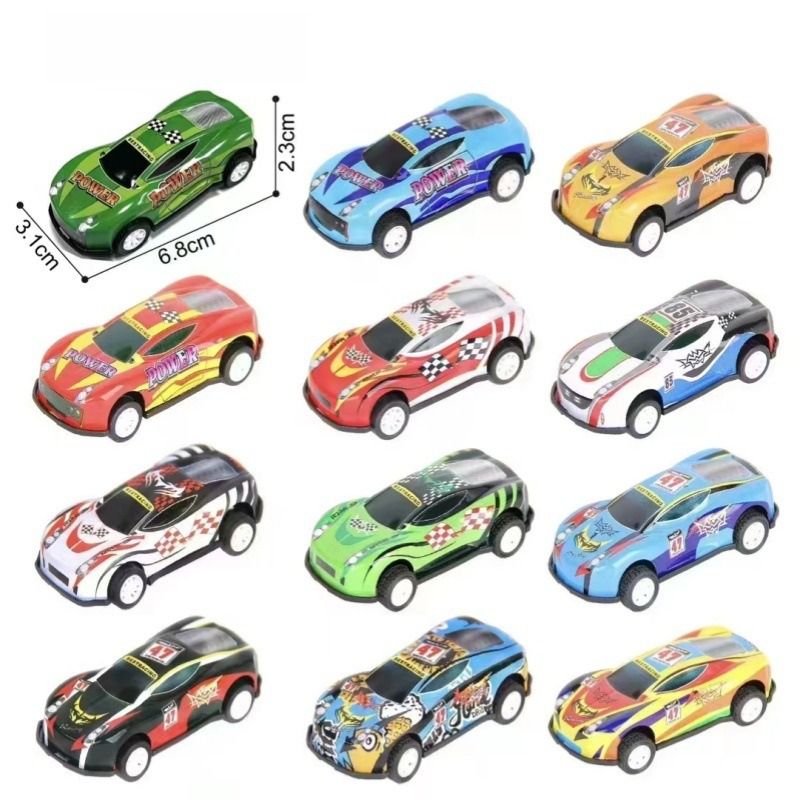 6,8 cm miniaturowy samochodzik z napędem pull-back, odporny na upadek, z nadrukiem na metalowej powierzchni, trwały samochodzik dla chłopców i dziewcząt_voghion.com