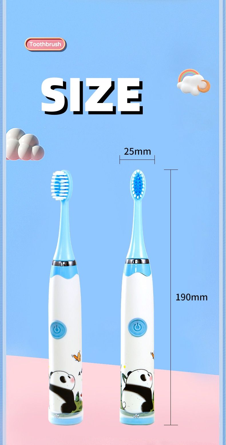 New Children's Electric Toothbrush, Fully Automatic Rechargeable Kids' Toothbrush, Teeth Cleaning And Protection, Waterproof Baby Toothbrush A1_voghion.com