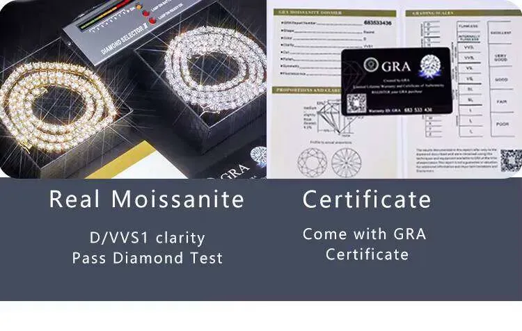 Special Design Hip Hop Cross ShapeTennis Sterling Sier Pass Dia Tester VVS Moissanite Tennis Chain Bracelet_voghion.com