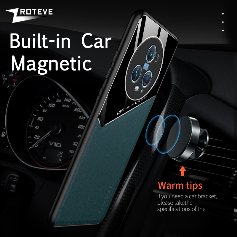 Magic5 Pro Case Zroteve PU bőr autó mágneses kemény PC borítás Huawei Honor Magic 5 4 Pro Magic4 Lite ütésálló telefontokokhoz_voghion.com
