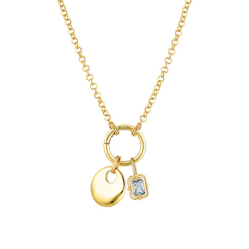 DIY pendant necklace for women Titanium steel vacuum plated real gold in furnace Exaggerated personality clavicle chain_voghion.com