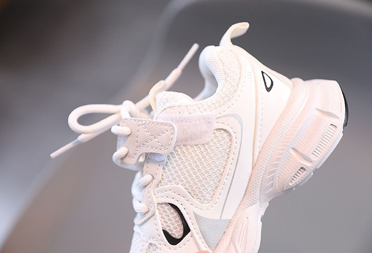 Spring and Autumn Children Sports Unisex Kids Sneakers Mesh Upper Breathable Basketball Shoes Tennis Casual Flats_voghion.com