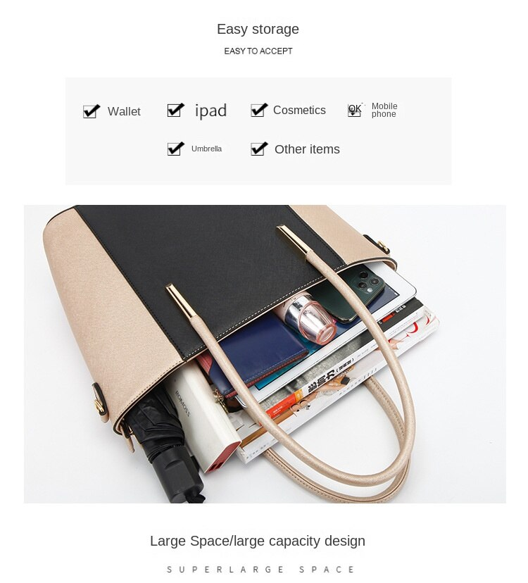 Borsa donna 2023 New Fashion Borsa madre in quattro pezzi Borsa a tracolla resistente e di alta qualità Borsa da donna di grande capacità_voghion.com