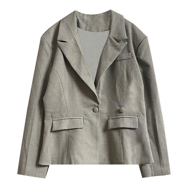 Blazer da donna in stile coreano, nuovo modello 2025, elegante e alla moda, per primavera e autunno._voghion.com