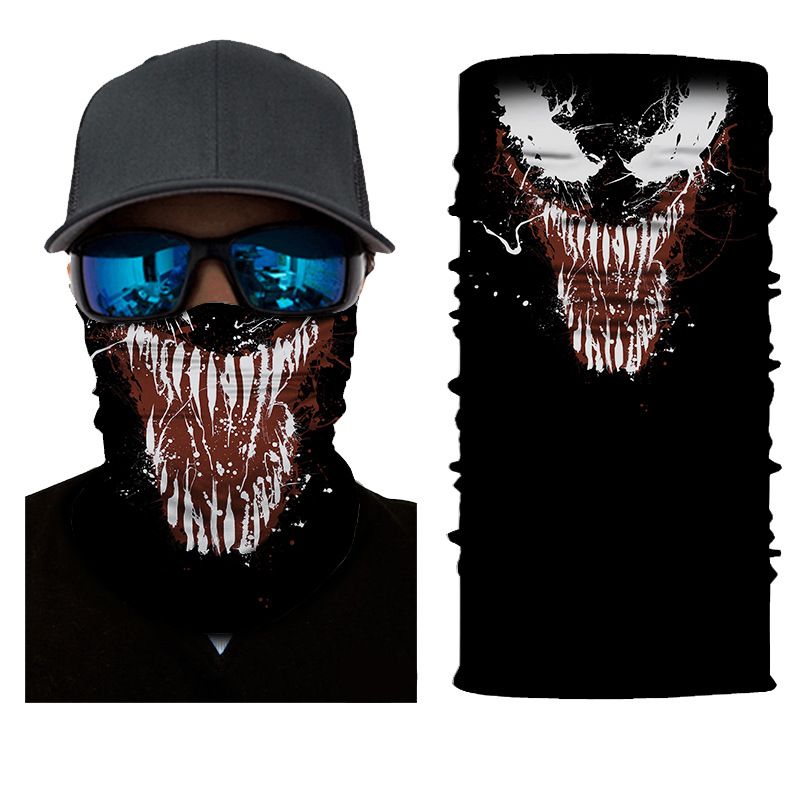 LazyZoom Skull Half Face Series Autumn Winter Mask Protective Magic Headscarf Warm Sports Cycling Elastic_voghion.com