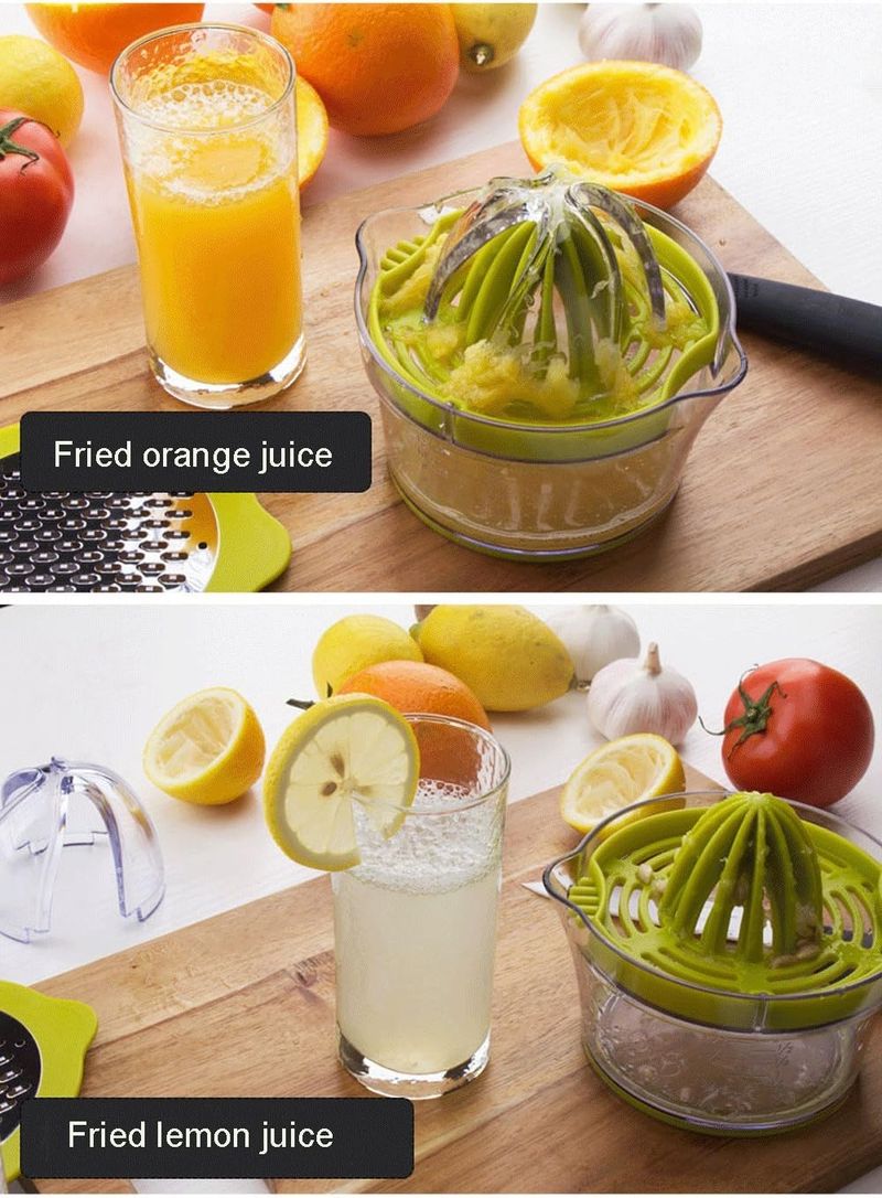 Presse-agrumes Drizom - Presse-agrumes manuel 340 ml | Avec verre doseur | Gadget de cuisine écologique | UE_voghion.com