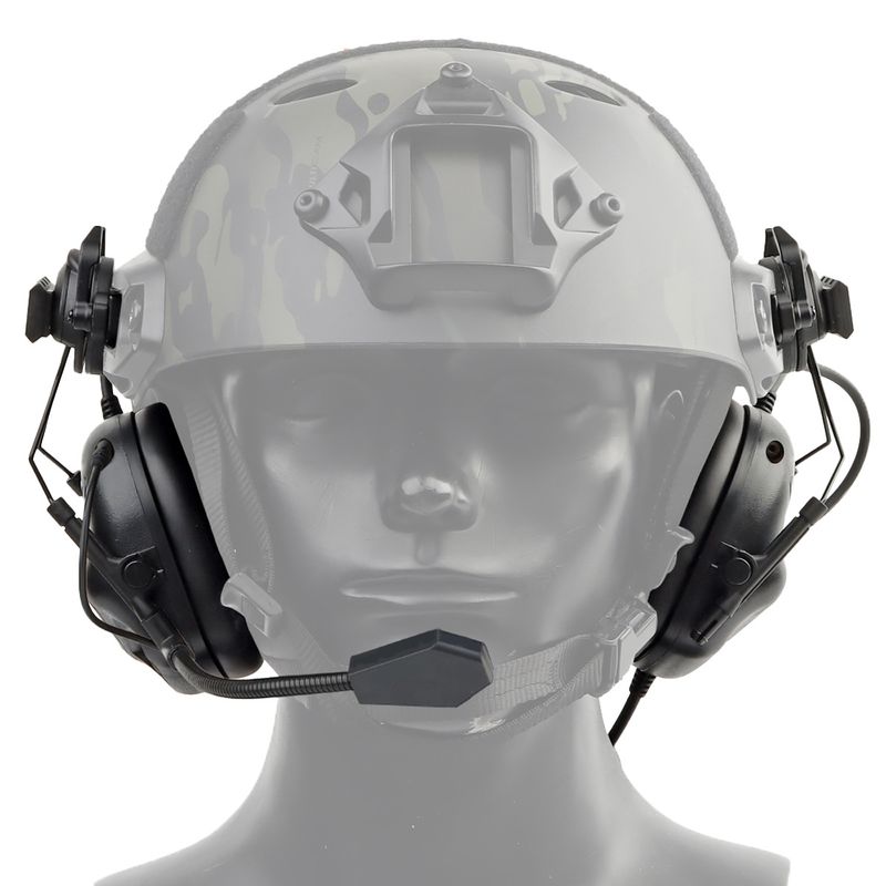 Taktisches IPSC-Kommunikations-Headset mit Geräuschunterdrückung im Over-Ear-Helmstil der fünften Generation in Vollfarbe_voghion.com