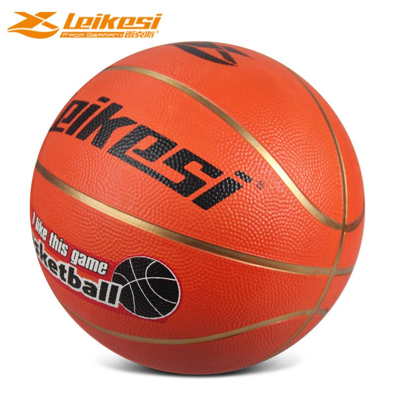 Rex LKS1206 Rubberen basketbal maat 6 met gouden rand voor vrouwelijke middelbare scholieren_voghion.com