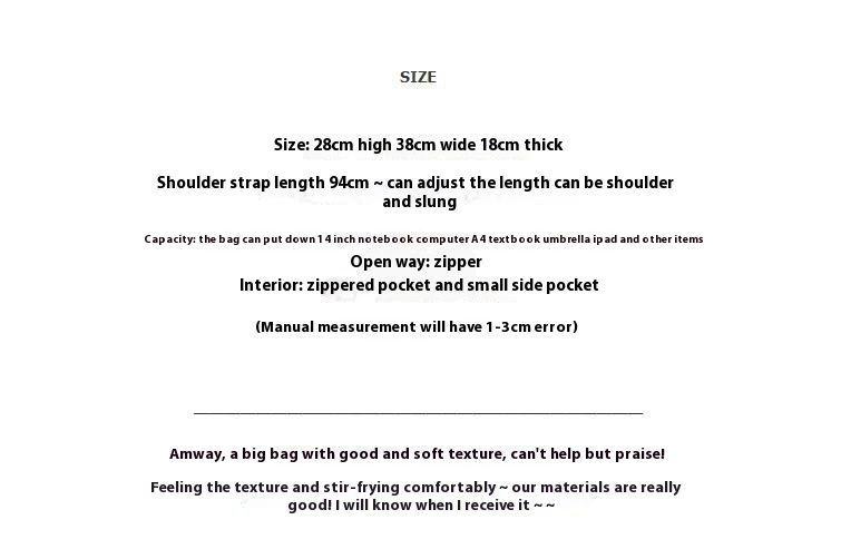 Korean version large capacity soft collapse minimalist style single shoulder new women's tote crossbody student bag_voghion.com