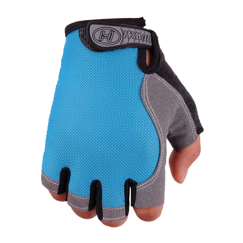 Cycling Half Finger M Spring Summer Non-Slip Fishing Outdoor Mesh Thin Breathable Fingerless Fitness Sports Gloves_voghion.com
