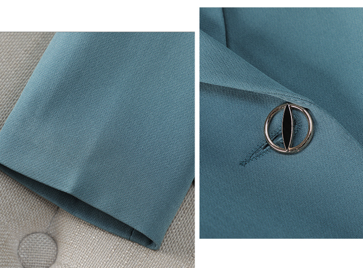 Women's Clothing Green Suit Jacket Spring And Autumn Commuting Waist Professional Wear High End Work Clothes_voghion.com
