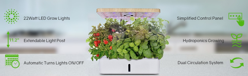 Mașină inteligentă de plantare hidroponică, complet automată, pentru uz casnic, mașină de plantare a legumelor, cultivare fără sol, plantare de legume în interior_voghion.com