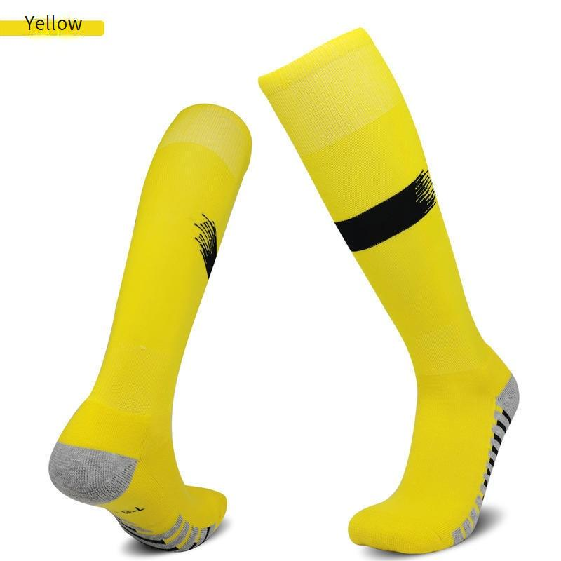 Asciugamano da calcio professionale lungo, fondo antiscivolo, assorbente per il sudore, per adulti, calzini alti spessi da uomo e da bambino_voghion.com