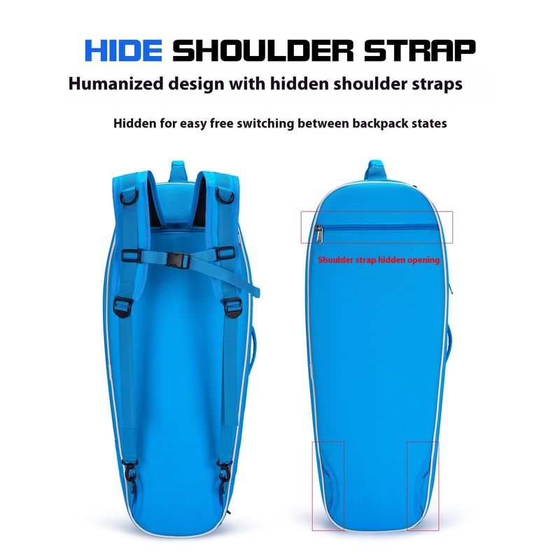 Lightweight Single Shoulder Sports Bag For Tennis & Badminton Rackets, Durable Oxford Fabric, Unisex Design For Outdoor Activities_voghion.com