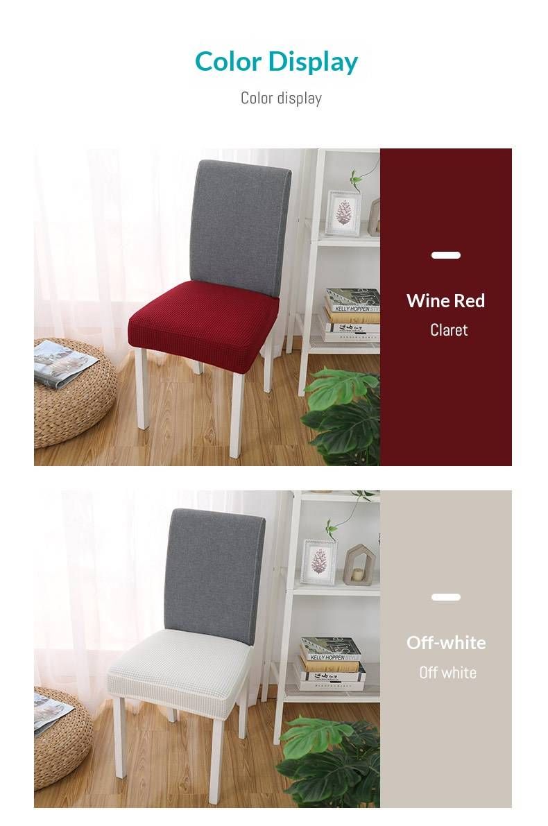 Premium Polyester Fleece Chair Covers – Universal Stretchable Seat Protectors For Dining Chairs, Stools & Benches_voghion.com
