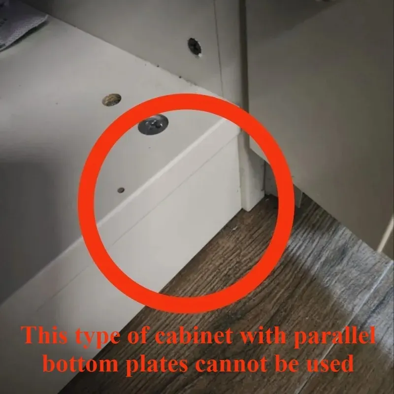 Viegli uzstādāms skapja durvju montāžas skapji, rāmja skava, mājsaimniecības slēptās durvis ABS plastmasas montāžas balsts Kokapstrādes instrumenti_voghion.com