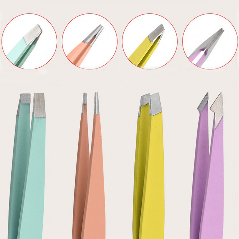 Steel Eyebrow Stainless Tweezers Hair Removal Clip Candy Colors Eyelash Tweezers Harmless Cosmetic Be_voghion.com