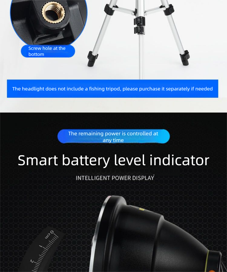 Lampada frontale a LED ad alta luminosità, ricaricabile P900, per esterni, con montaggio sulla testa, a lungo raggio, con batteria a durata ultra lunga, allo xeno_voghion.com