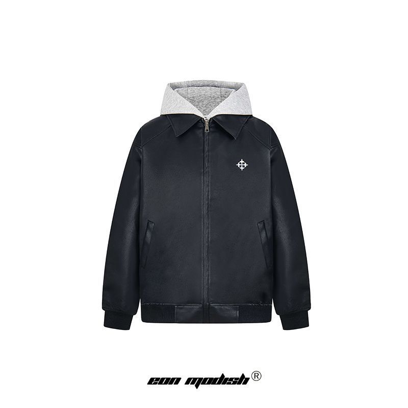 Eon Modish 25 New American Style Giacca con cappuccio e patchwork ricamato_voghion.com