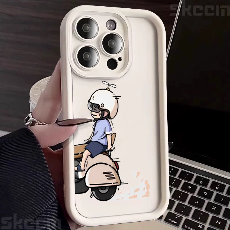 Custodia per bambina con design elettrico alla guida per Samsung Galaxy S25 S24 S23 S22 Ultra S21 Plus S20 FE A15 A35 A54 A55_voghion.com