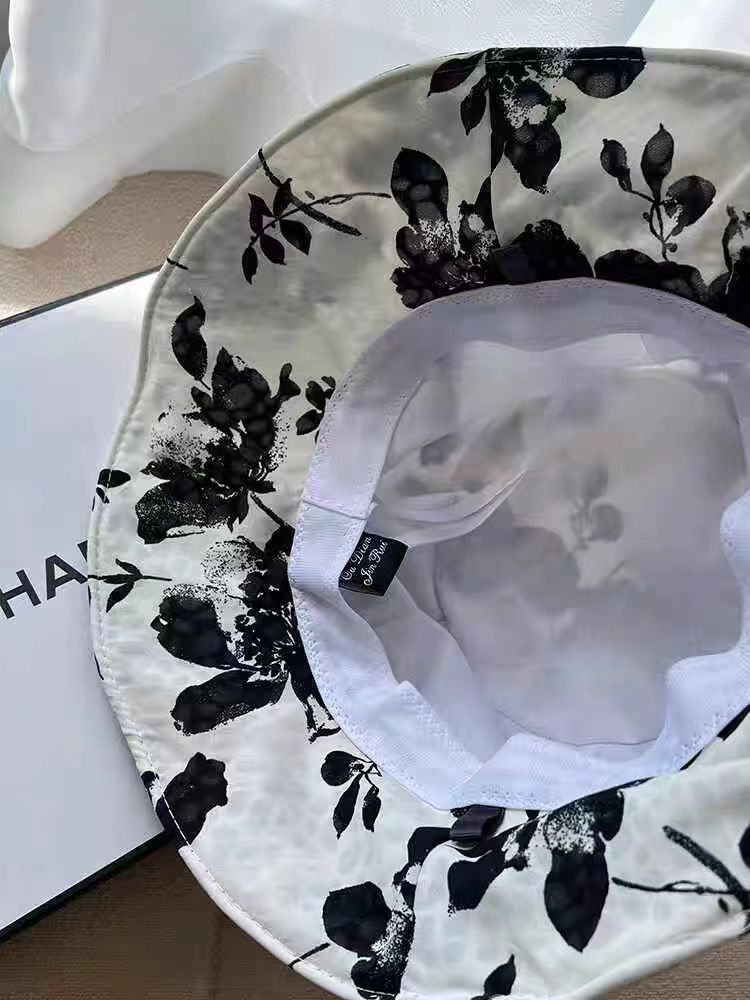 Summer New Foldable Sunshade Sunscreen Sun Hat UV Protection Printed Bucket Hat_voghion.com