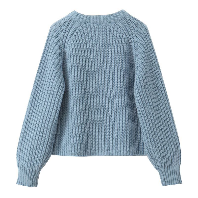 Damenbekleidung Strickjacke lockerer Pullover Damen Strickpullover beliebte 8 Farben_voghion.com