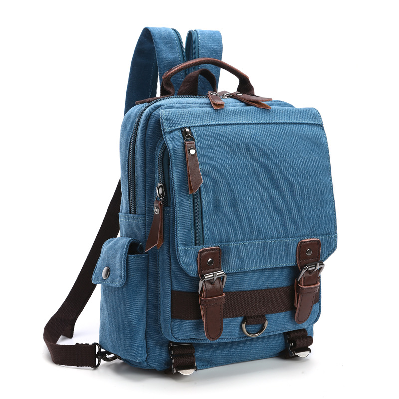 Zaino in tela alla moda, zaino diagonale da viaggio all'aperto, adatto per uomini e donne, borsa a tracolla, zaino_voghion.com