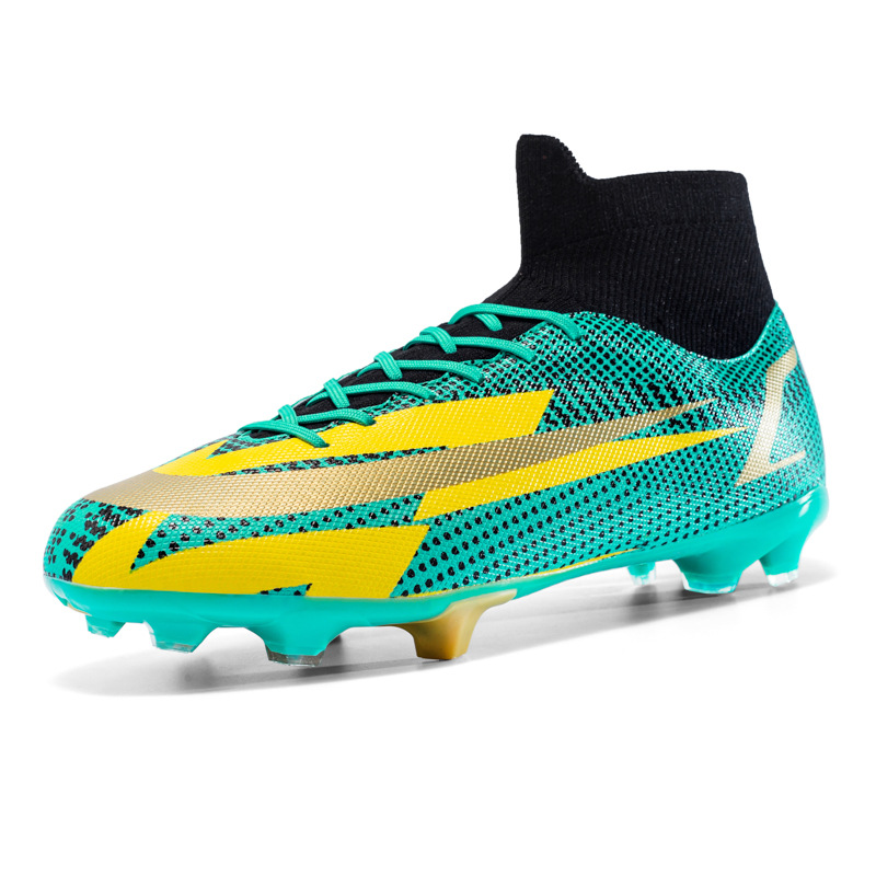 Scarpe da calcio da uomo e da donna Calzino da tessitura volante Bocca Unghie lunghe Unghie rotte Fondo piatto Scarpe da allenamento FG Youth AG_voghion.com