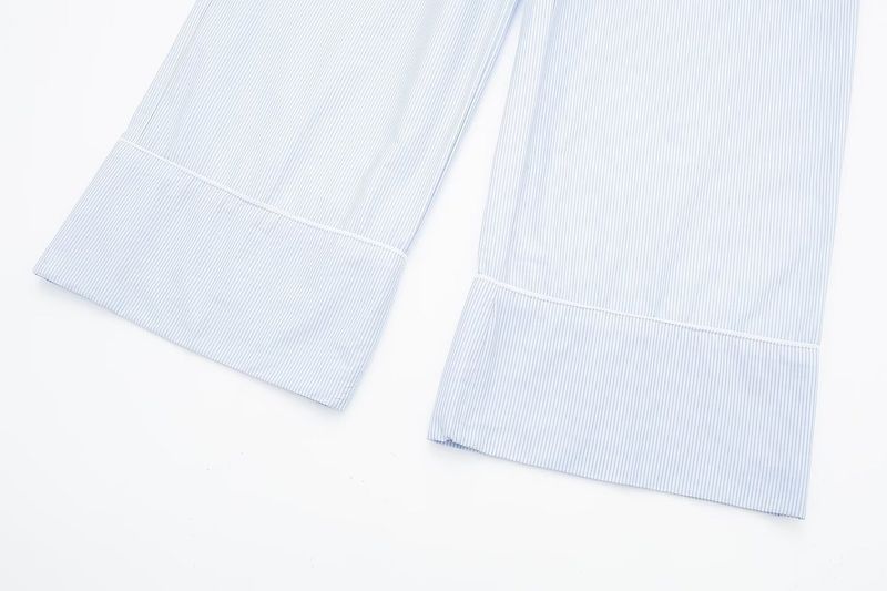 Women s Spring New Casual Striped Pajama Style Pants_voghion.com