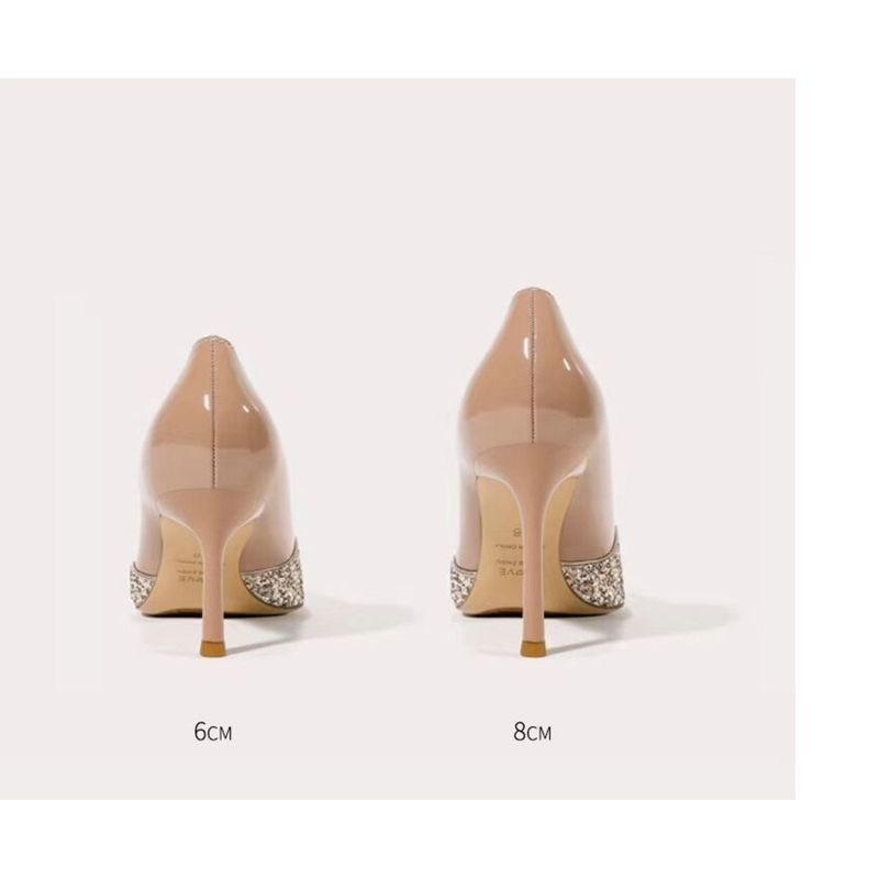 Atemberaubende weiße High Heels für Frauen im neuen französischen Stil, elegante Prominente mit Strasssteinen, spitze Zehenpartie, Brautschuhe_voghion.com