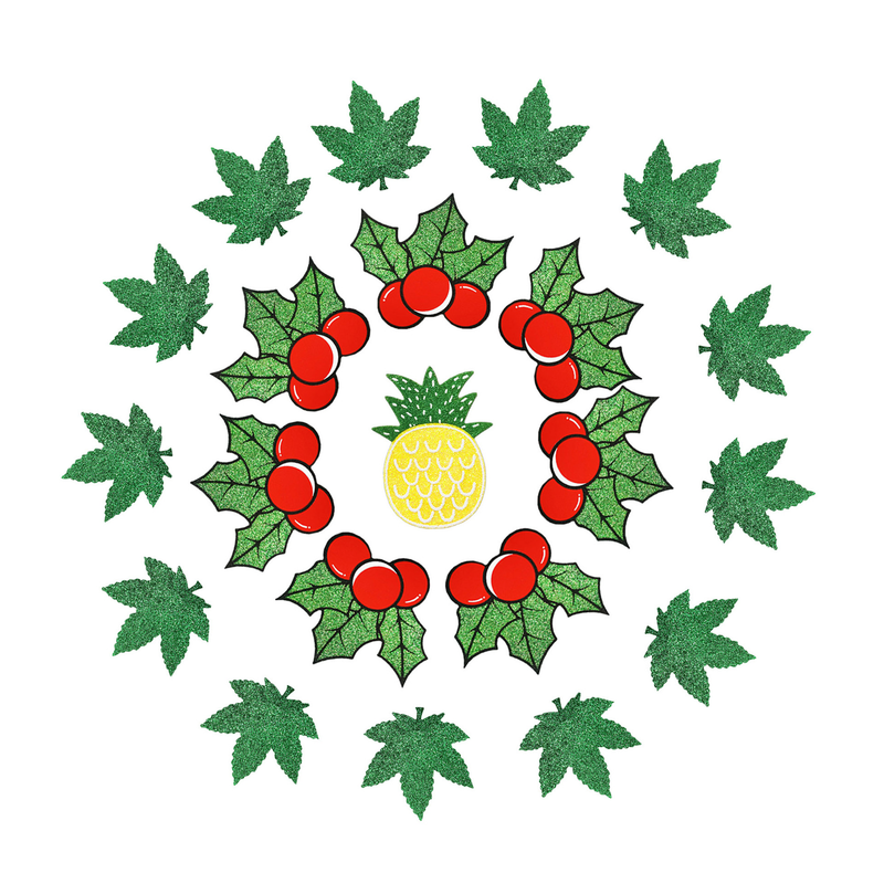 2023 Kaya disposable breast patch breathable self-adhesive spot new Christmas breast patch holly leaf garland nipple patch_voghion.com