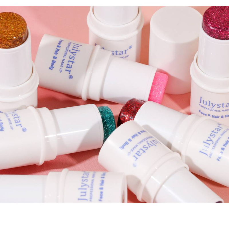 8 barvnih ličil za obraz z bleščicami, senčilo za oči, lepotne bleščice za telo z bleščicami v palčki_voghion.com