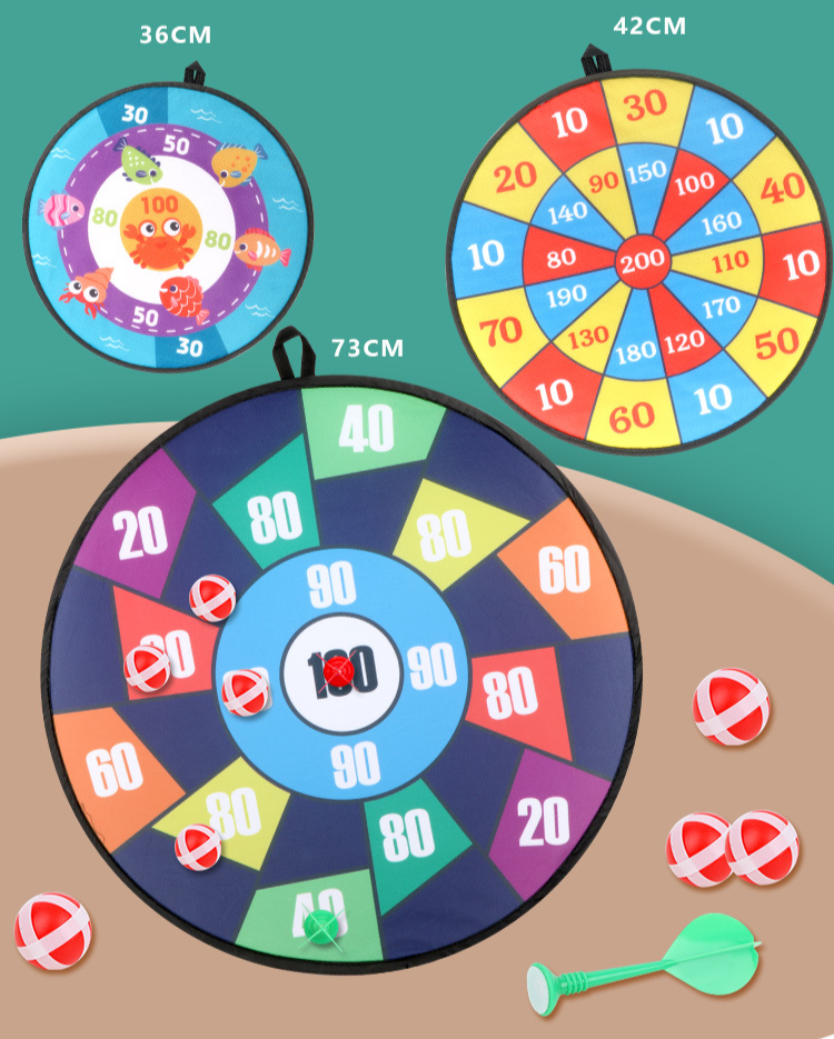 Børnefest Sticky Ball dartskivesæt Sticky ball mål kastedartskive Udendørs spil børnelegetøj_voghion.com