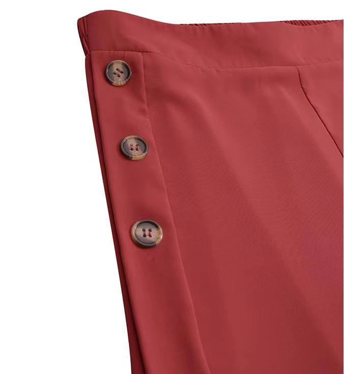 2025 Letní ležérní oblekové kalhoty ZANZEA Elegantní OL Dámské široké kalhoty Capris Jednobarevné kalhoty Nadměrné vysoké pasové kalhoty Palazzo_voghion.com