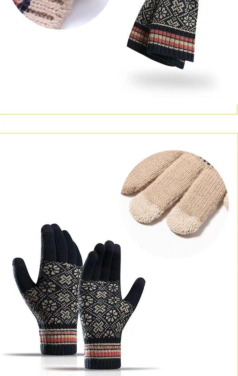 fornitura speciale di nuovo vestito caldo invernale per il commercio estero, cappello e sciarpa in lana lavorata a maglia acrilica, set da tre pezzi_voghion.com