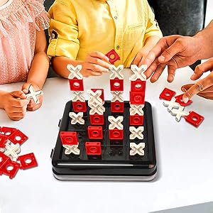 Jeu de morpion 3D, Pack de voyage avec blocs XO stimulants, jeux de société de voyage, jeux de bar, jeux de société, jeux en famille, soirée jeux pour adultes_voghion.com