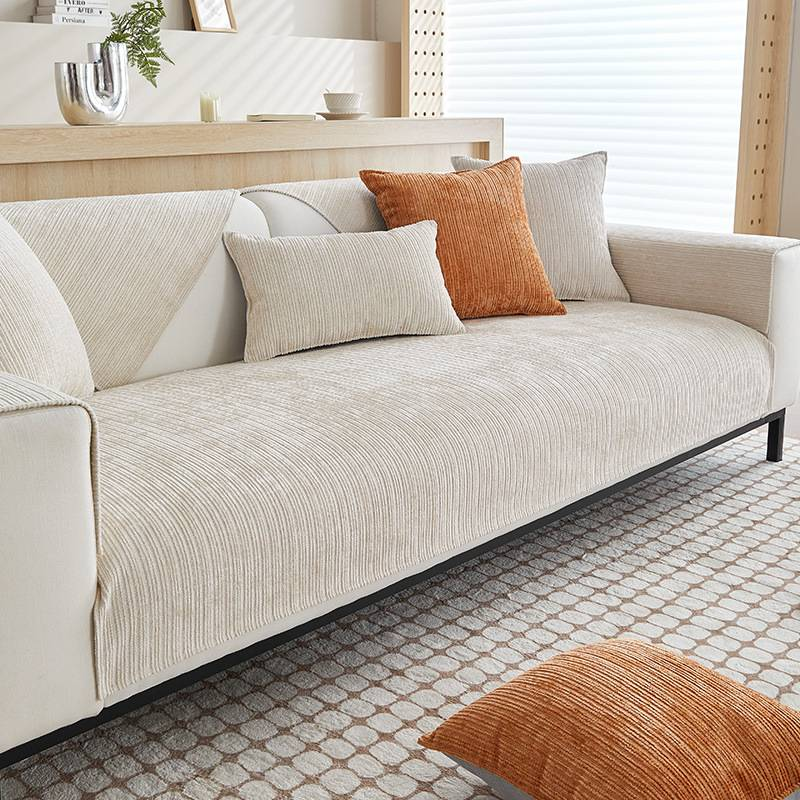 Home Textile Chenille Sofa Cushions For All Seasons New Simple Modern Non Slip High Grade Cushions Full Cover Cloth Towel_voghion.com