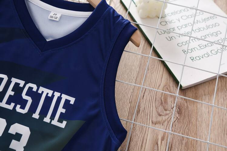 2-piece Letter Printed Sleeveless Top For Young Boys, Casual Shorts Suit Suitable For Comfortable Sportswear In Summer._voghion.com