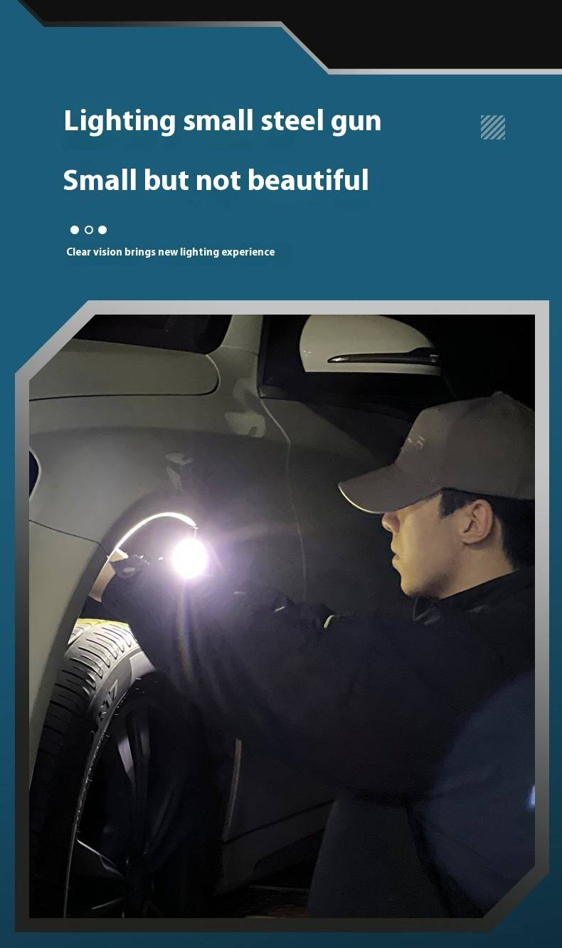 Lanterna de chaveiro EDC - Luz tática multifuncional recarregável com 3 modos, lanterna portátil de alto lúmen para trabalho ao ar livre e emergência_voghion.com
