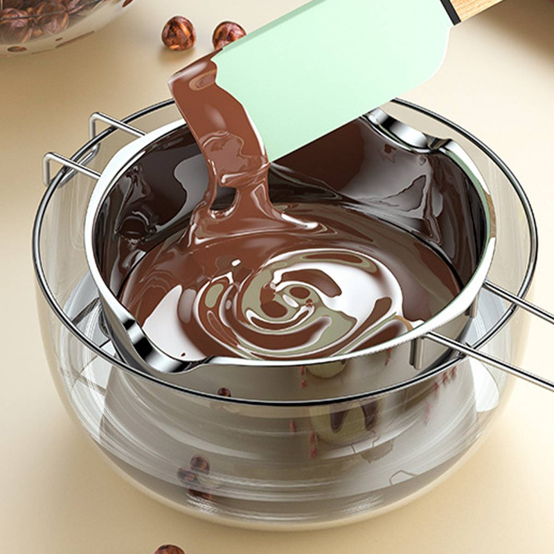 Edelstahl-Schokoladenschmelztopf, Doppelkessel-Schüssel zum Backen, 600 ml_voghion.com
