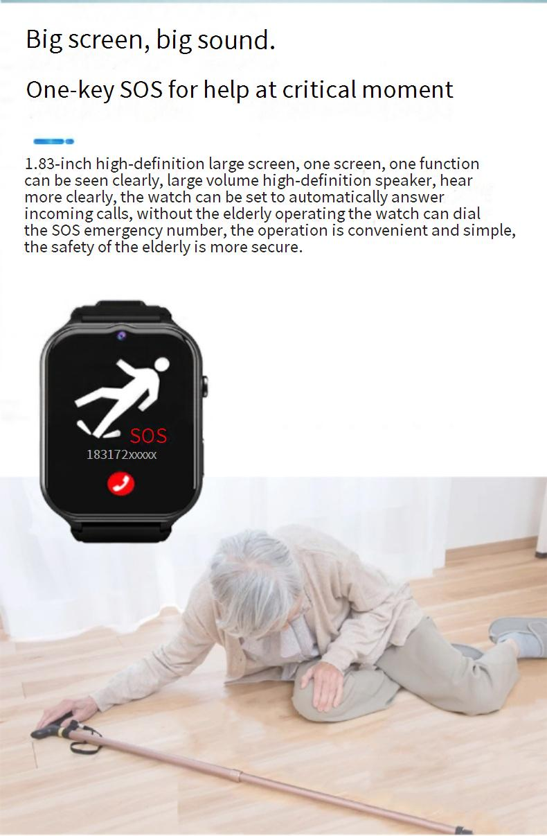 Smart Watches Blood Pressure And Heart Rate Monitoring Smart Bracelet 4G Full Network Voice And Video Call Multi Function Sports Health Watch_voghion.com