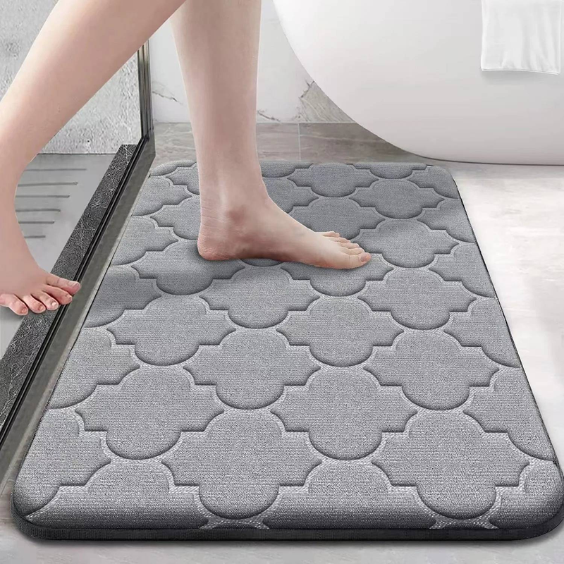 Teppich 1 STÜCKE Korallen Samt Laterne Blume Bodenmatte Badezimmertür Saugfähige Fußmatte Weiche Eingangsdekoration_voghion.com