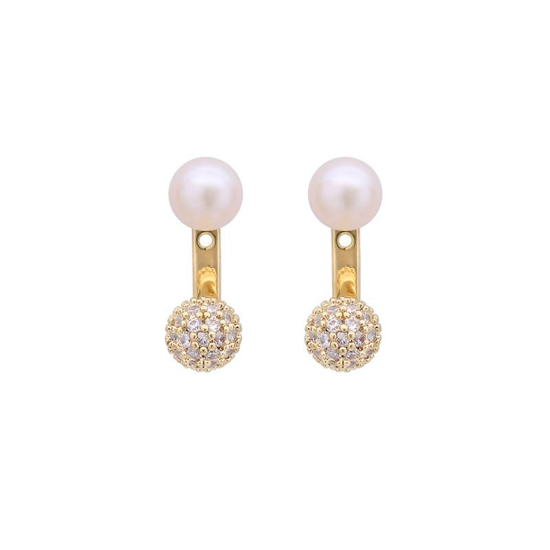 Damenschmuck Retro Einteilige Zweiteilige Perlenohrringe Leichtes Luxus-High-End-Design Mode Temperament Einzigartige Pendlerohrringe_voghion.com