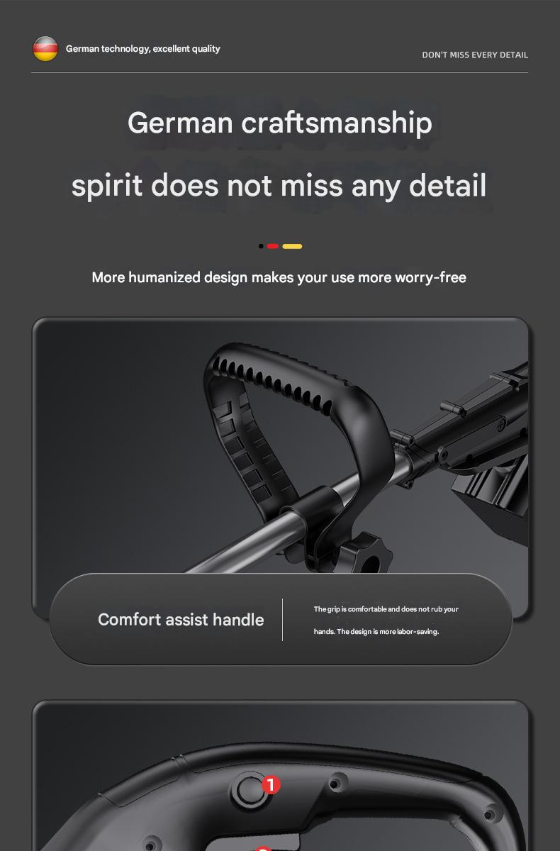 Cross Border Electric Lawn Mower Agricultural Lithium Battery Weeder Multifunctional Portable High Power Lawn Mowing Machine_voghion.com