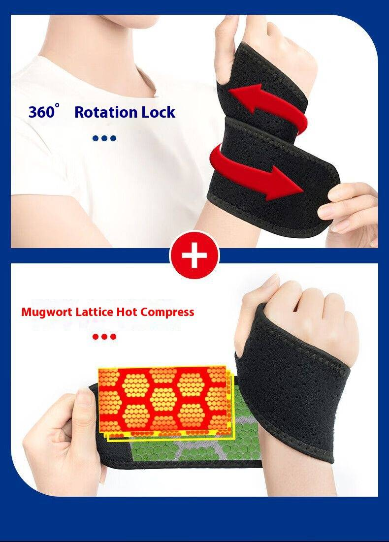 Thermal Wrist Support Brace With Herbal Relief – Breathable Compression Wrap For Sprains, Arthritis & Daily Pain (Unisex, One Pair) – Ideal For Tennis_voghion.com