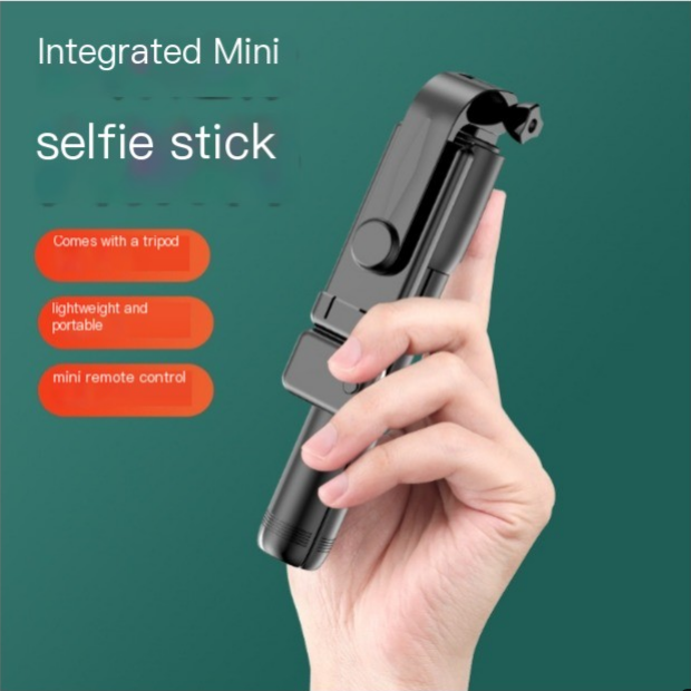 Heißer Verkauf Bluetooth-Telefon-Selfie-Stick Multifunktionale Live-Streaming-Kamera, Fülllicht, Zusammenklappbarer dreibeiniger Telefonhalter_voghion.com