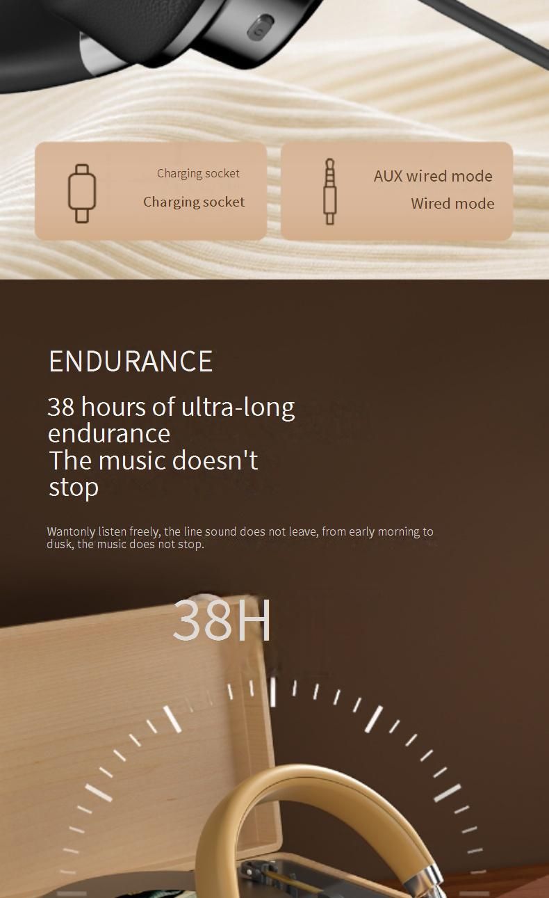 CR-9 Retro Wireless Bluetooth Headphones 6.0, Over-Ear Headset With Metal Frame, Lightweight & Comfortable, IPX4 Water-Resistant, 8H Playtime,_voghion.com