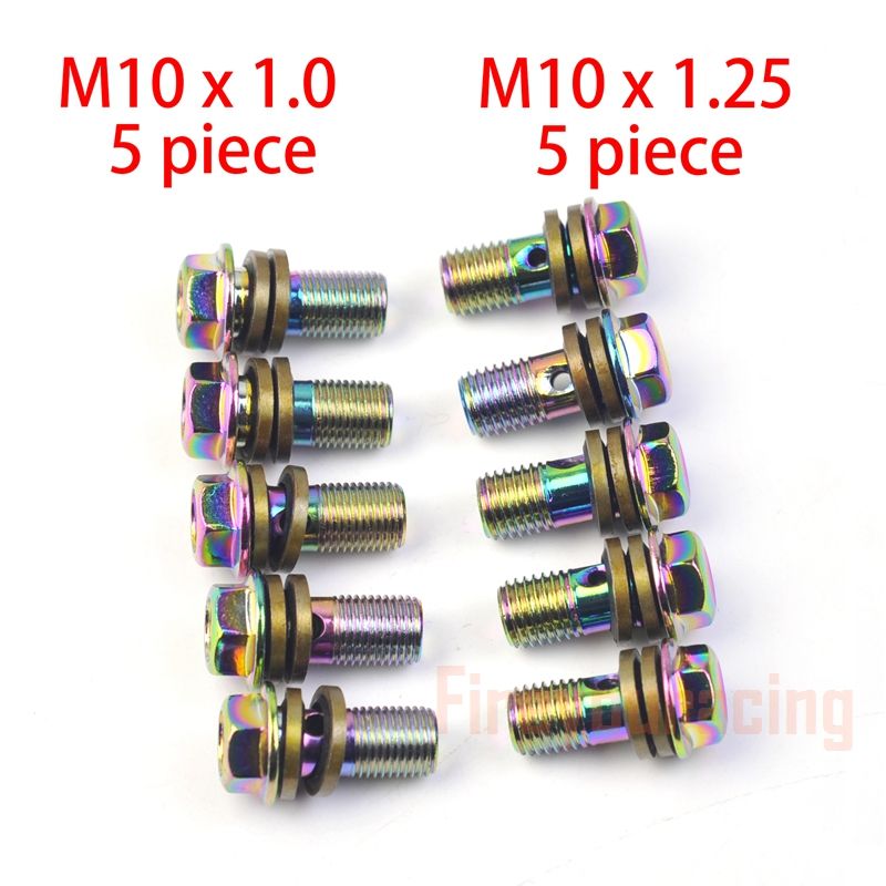 Fireyouracing Motorcycle Brake Hose Hydraulic Clutch Pump Master Cyder Banjo Screw Oil Output Bolts Nuts M10 Colorfuls_voghion.com