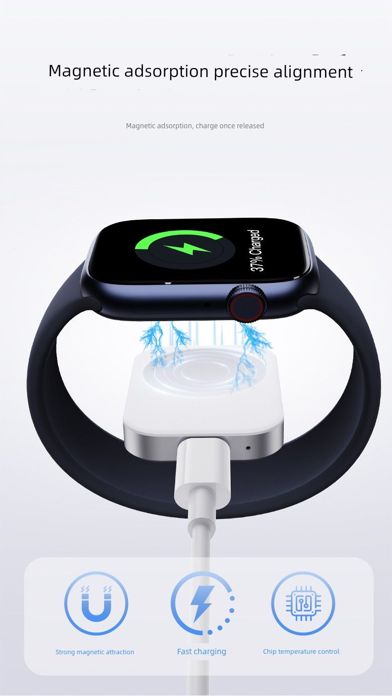 Applicable To Iphone IphoneWatch Watch Charger Lighing Interface IWatch Wireless Magnetic Fast Head Type-c Charging Cable_voghion.com