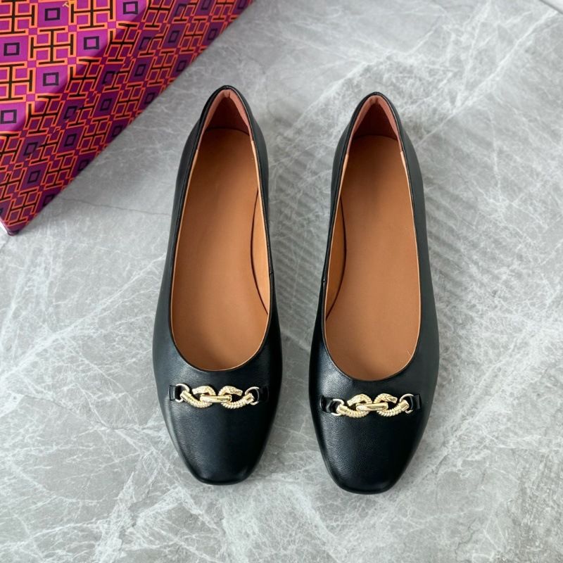 2025 neue Stil Elegante frauen Flachen Mund Runde Zehe Slip-Auf Echtem Einzelnen OL Arbeit Schwarz Leder Schuhe_voghion.com